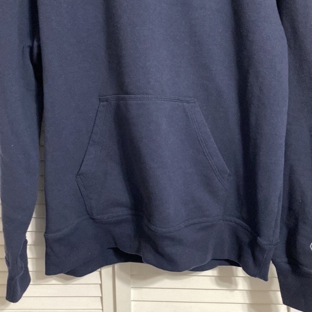 Champion hoodie navy with gray lined hood! - Picture 3 of 6